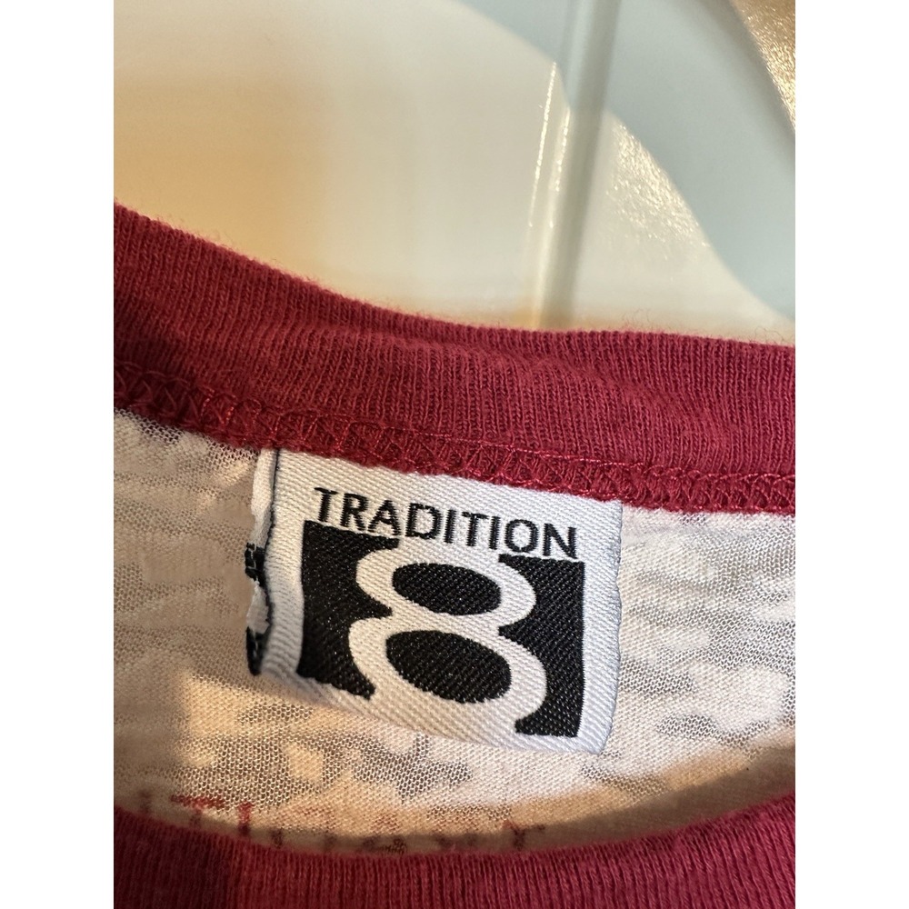 Tradition 8 womens burnout Brian Bosworth The Boz Oklahoma Sooners t-shirt sz M - Picture 2 of 5